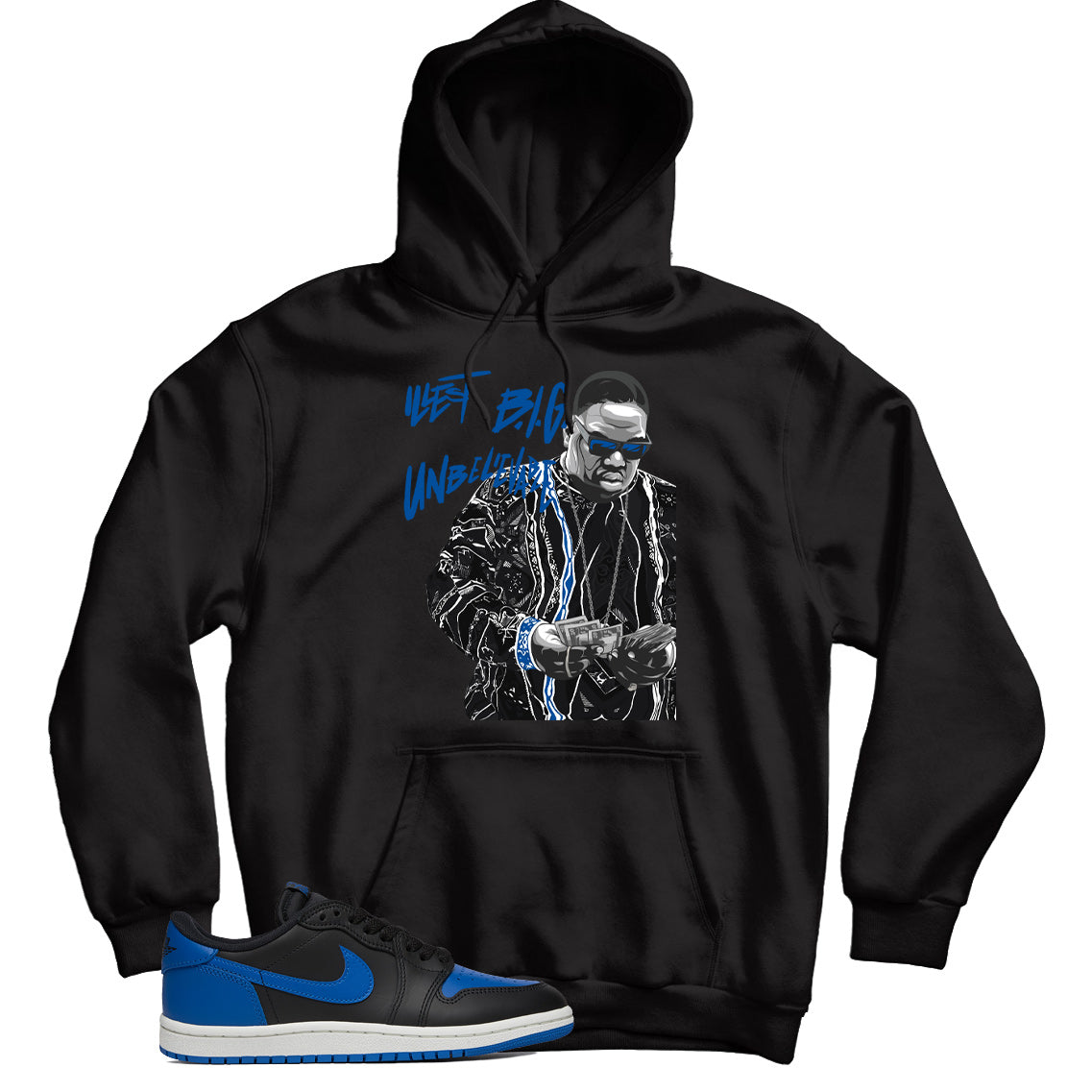 Jordan 1 Low 85 Royal hoodie