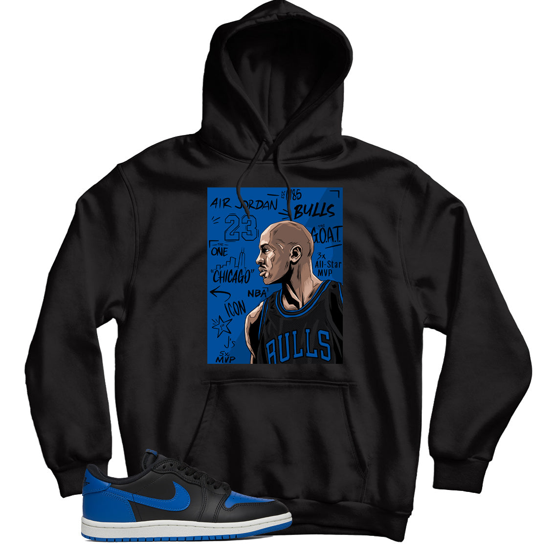 Jordan 1 Low 85 Royal hoodie