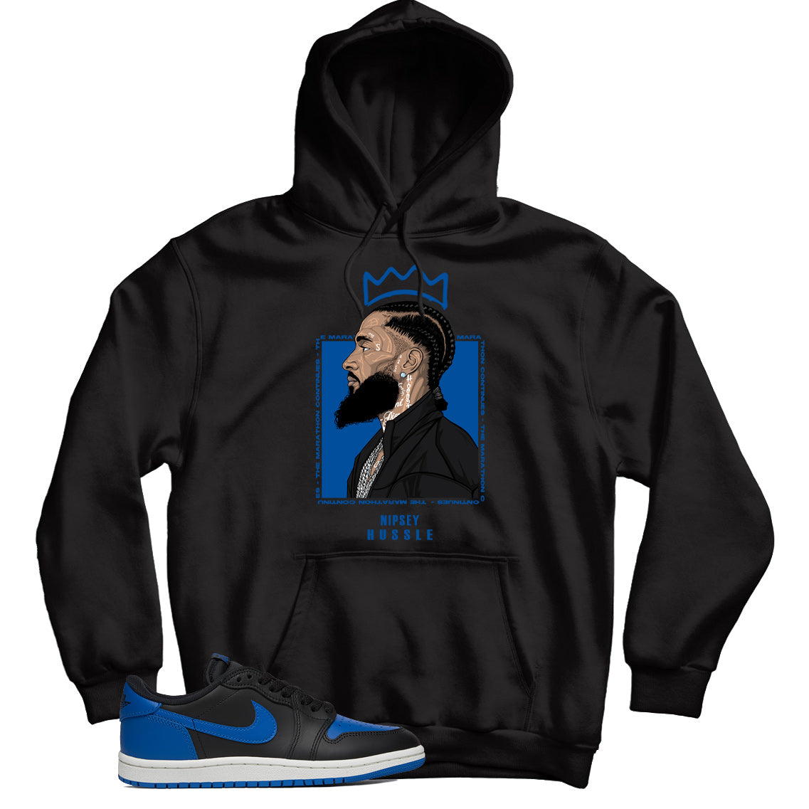 Jordan 1 Low 85 Royal hoodie