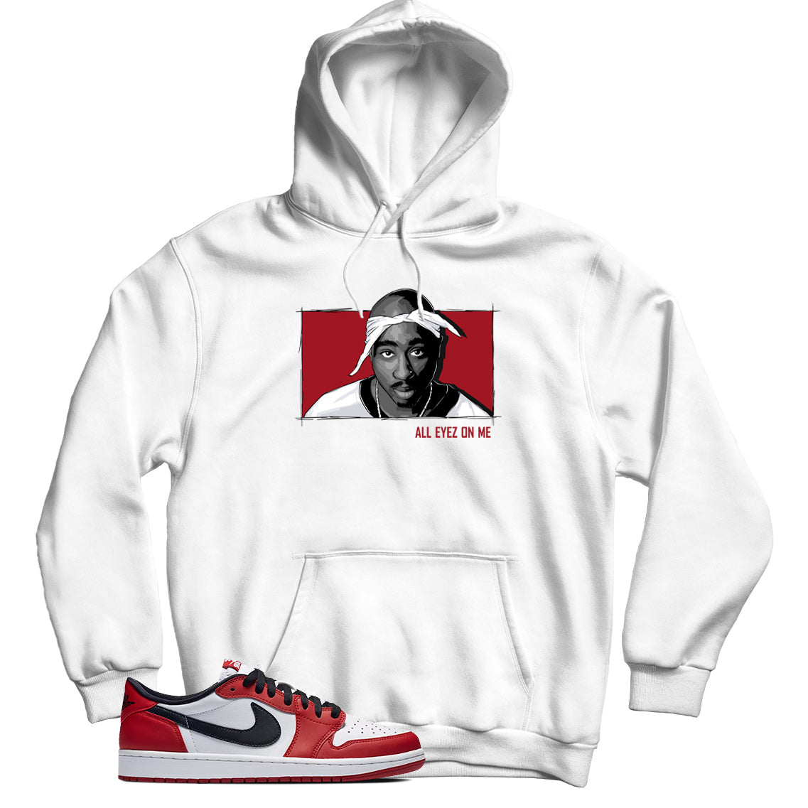 Jordan 1 Low Chicago hoodie