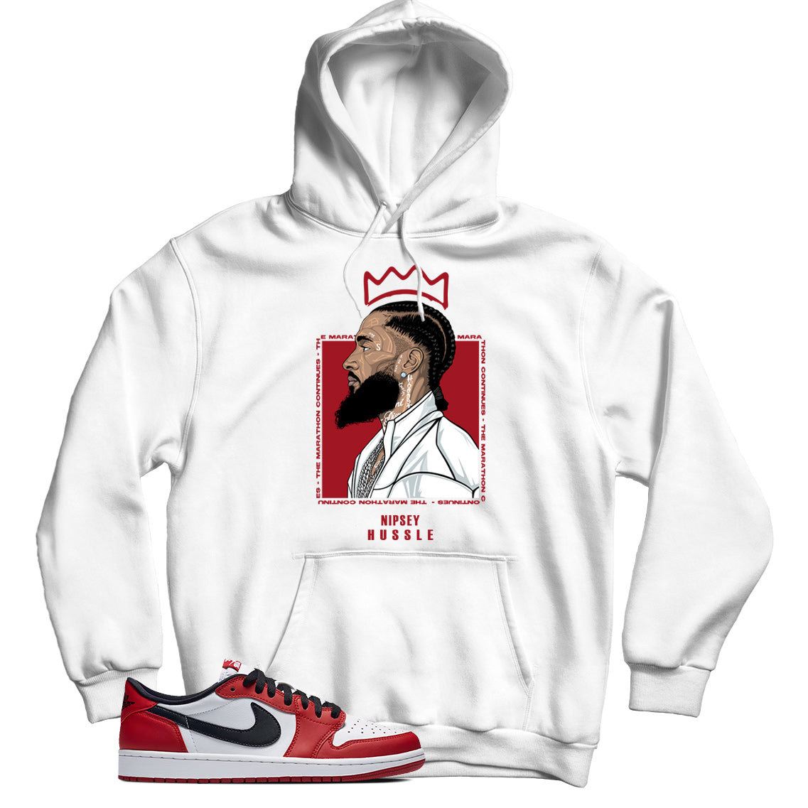 Jordan 1 Low Chicago hoodie