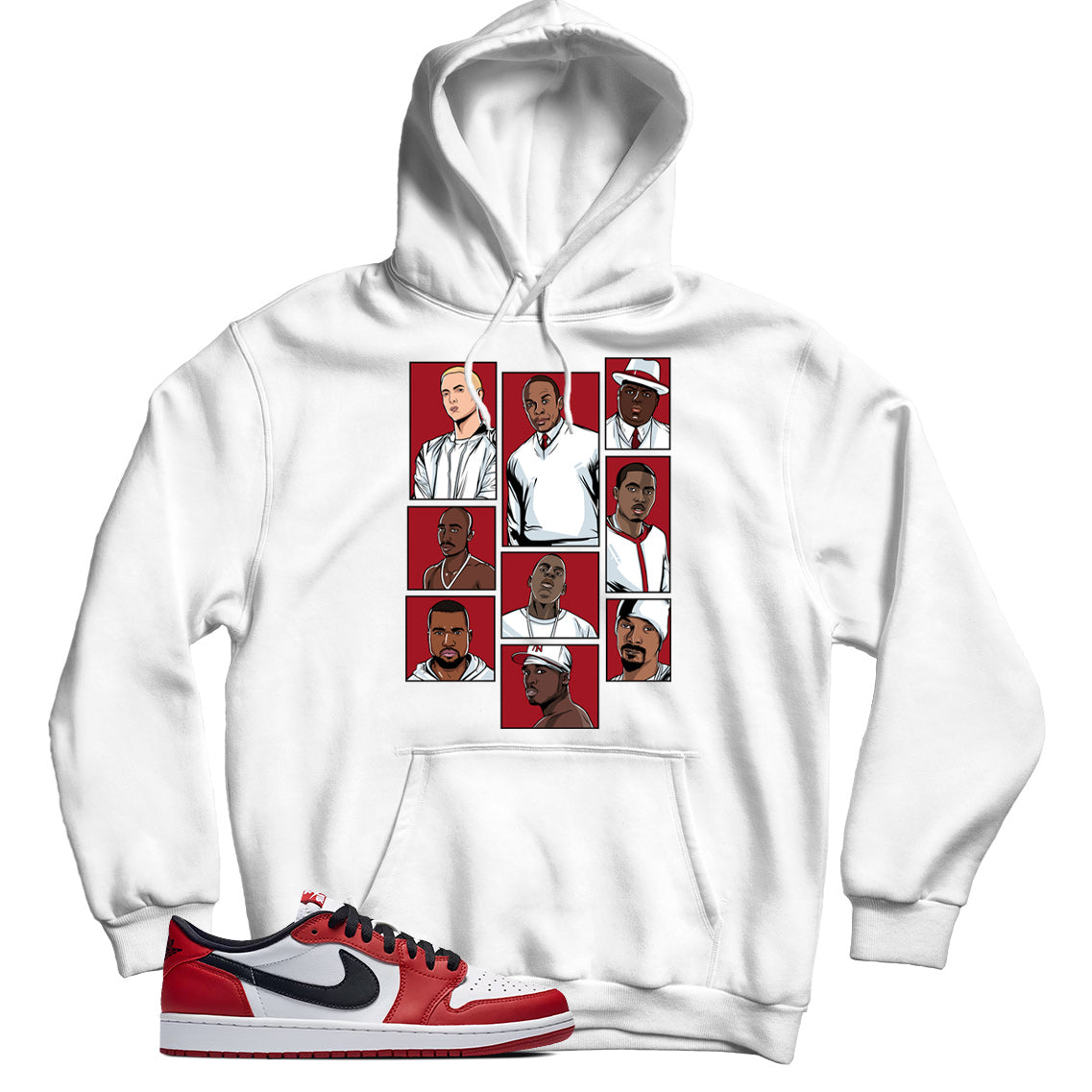 Jordan 1 Low Chicago hoodie