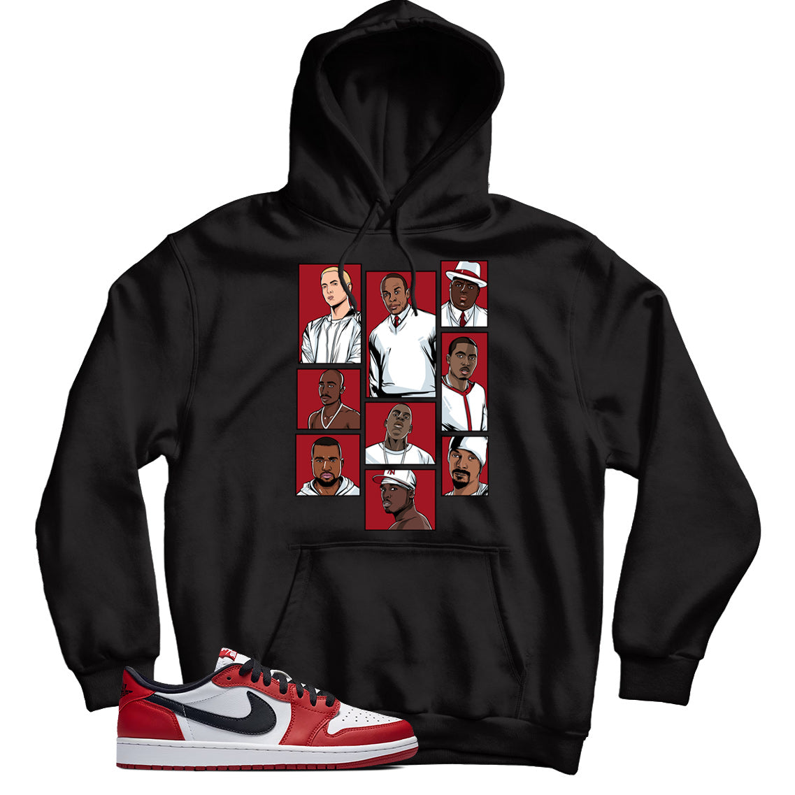 Jordan 1 Low Chicago hoodie