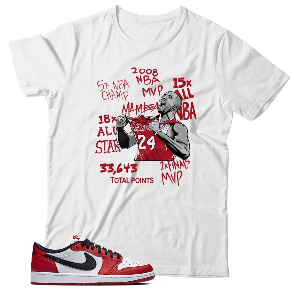 Jordan 1 Low Chicago shirt