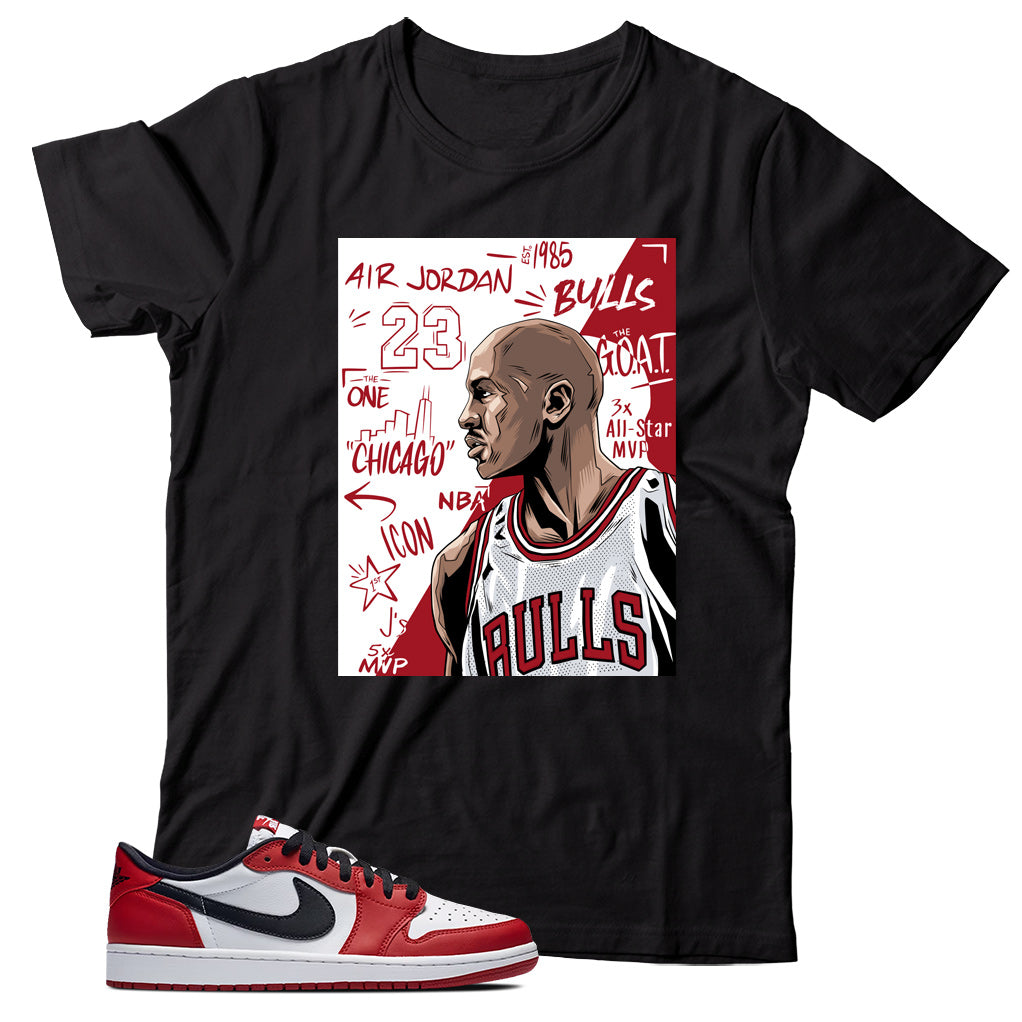 Jordan 1 Low Chicago shirt