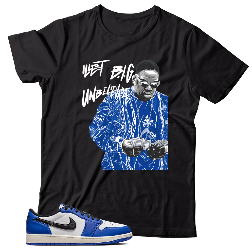 Jordan 1 Low Game Royal shirt
