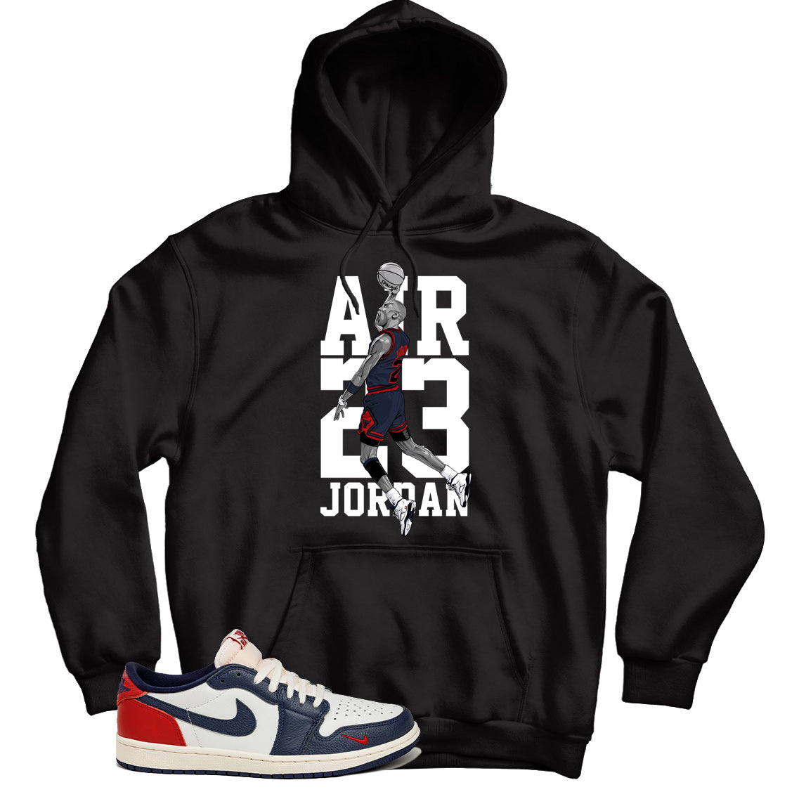 Jordan 1 Low Howard University hoodie