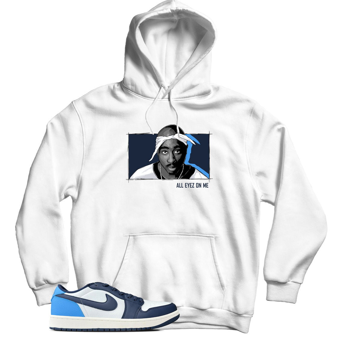 Jordan 1 Low Obsidian hoodie