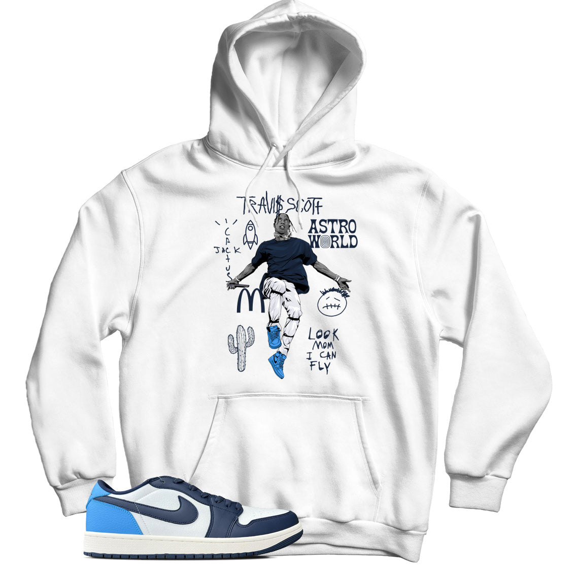 Jordan 1 Low Obsidian hoodie