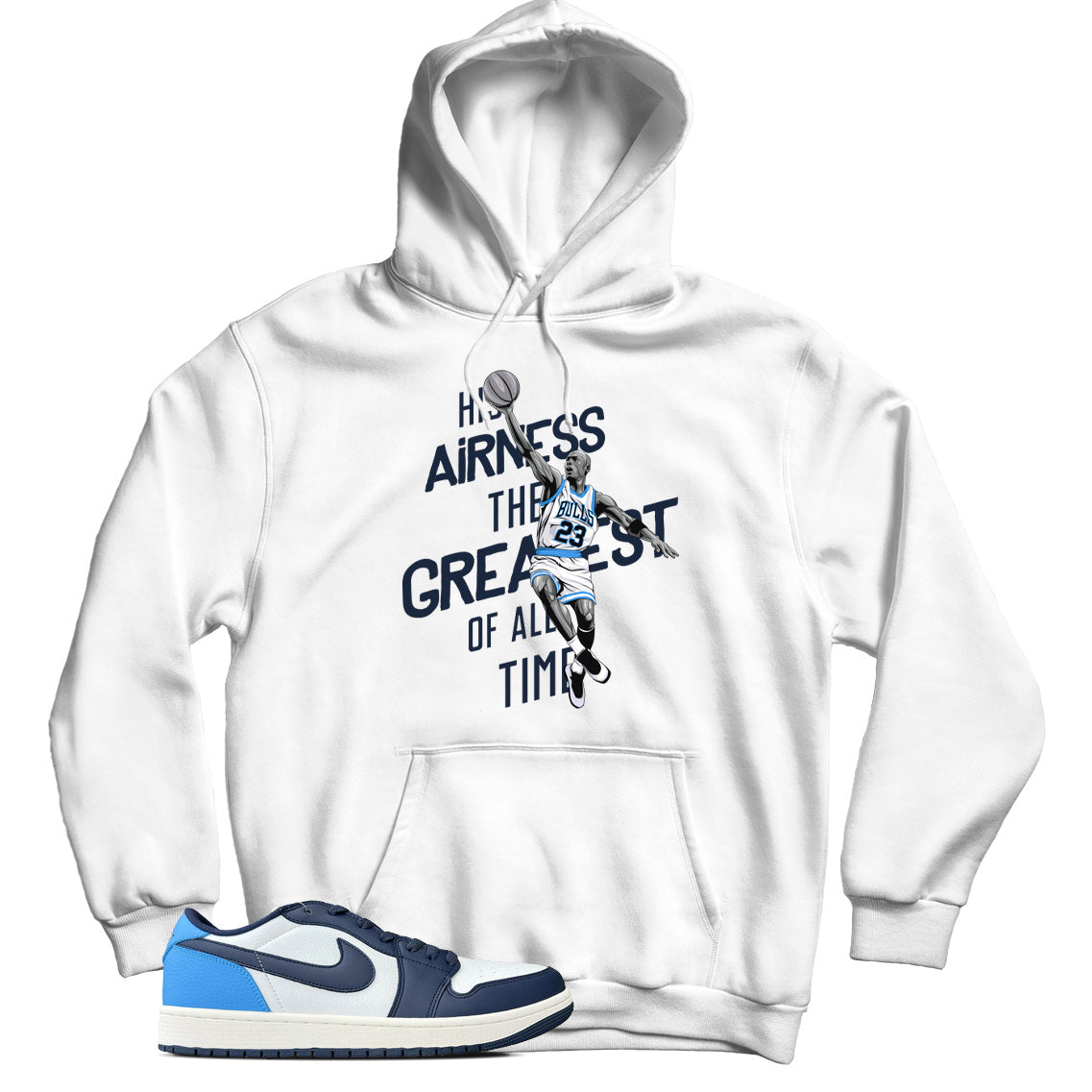 Jordan 1 Low Obsidian hoodie