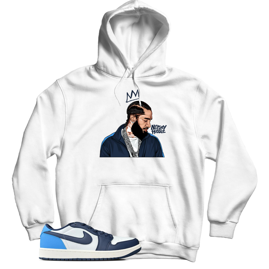 Jordan 1 Low Obsidian hoodie