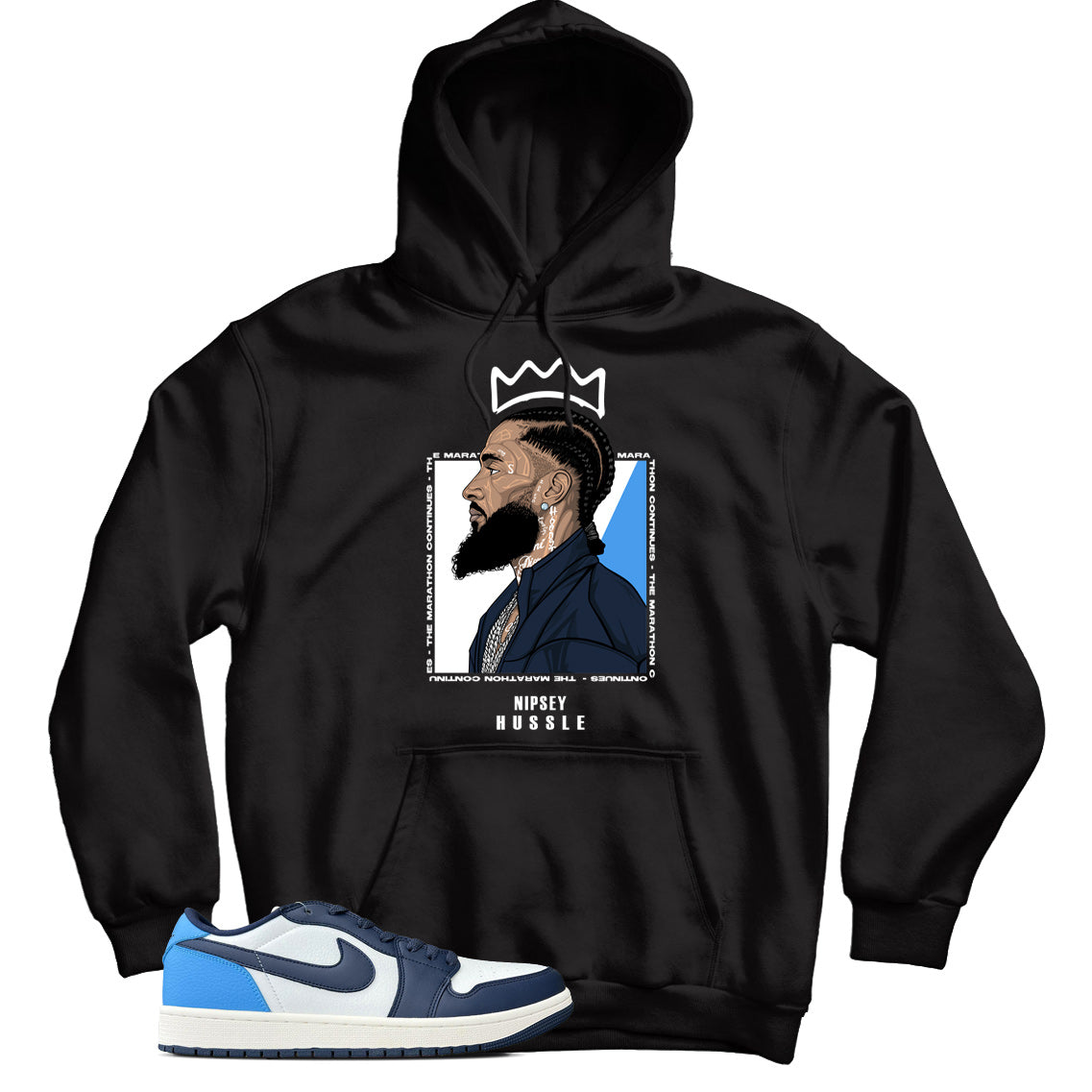 Jordan 1 Low Obsidian hoodie