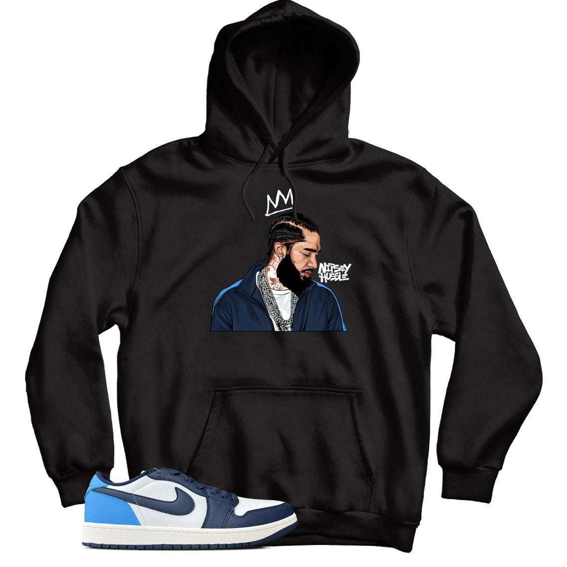 Jordan 1 Low Obsidian hoodie