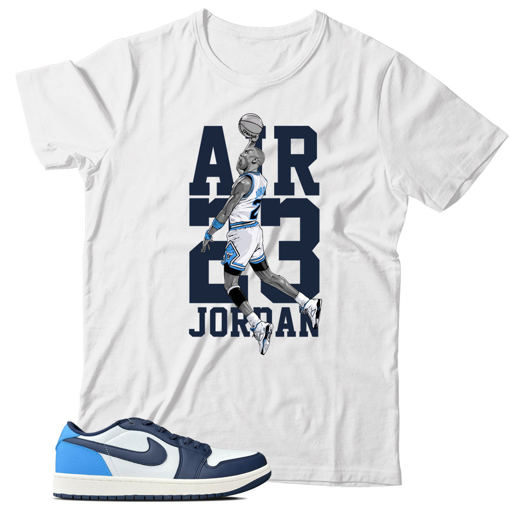 Jordan 1 Low Obsidian shirt