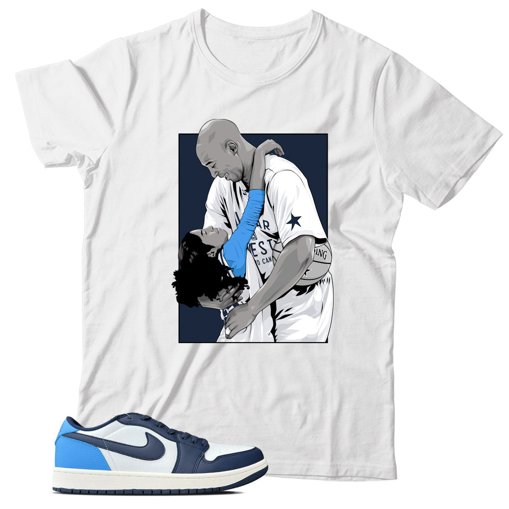 Jordan 1 Low Obsidian shirt