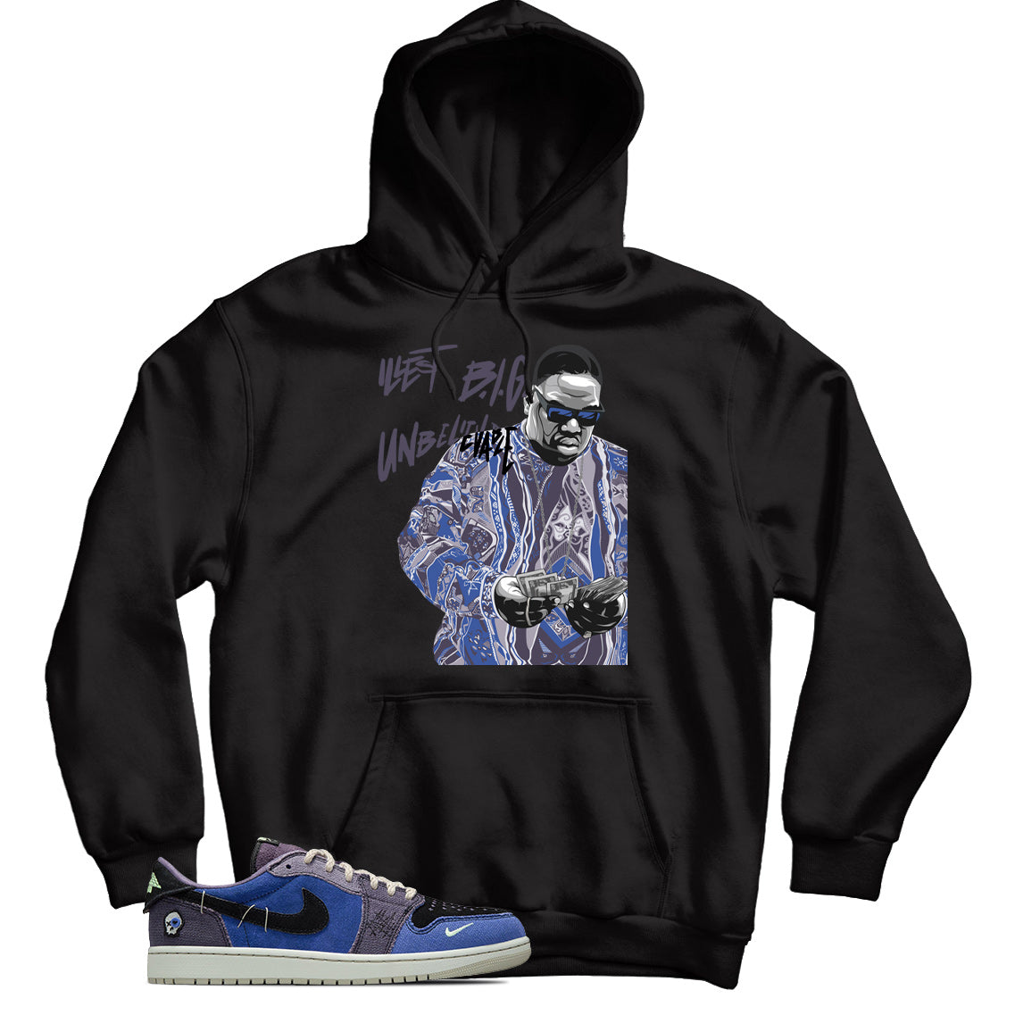 Jordan 1 Low Zion Williamson Voodoo Alternate hoodie