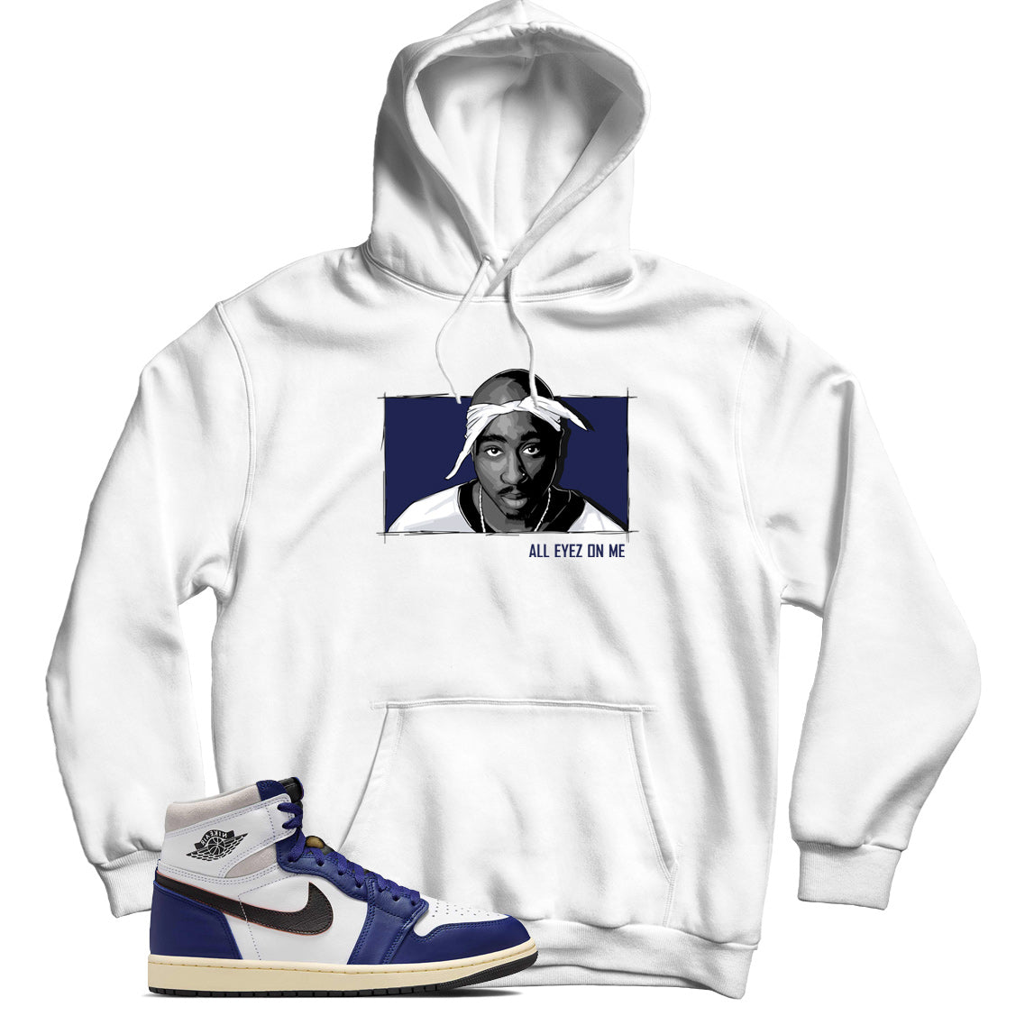 Jordan 1 Rare Air Deep Royal Blue hoodie