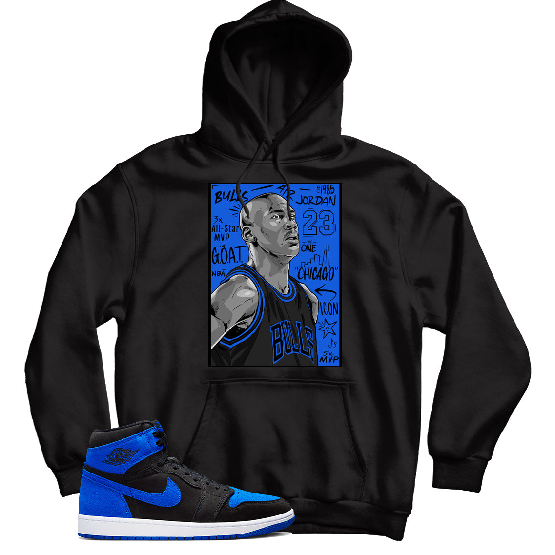 Jordan 1 Reimagined Royal hoodie