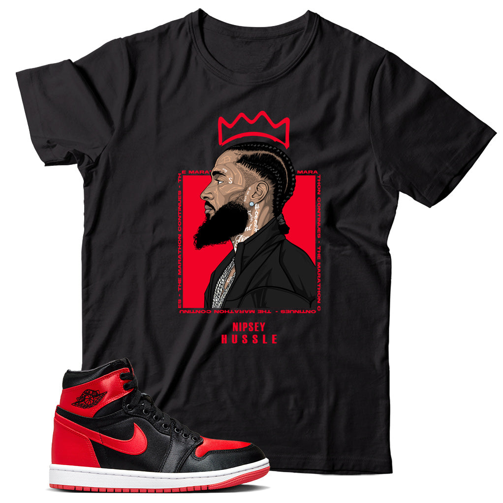 Jordan 1 Satin Bred shirt