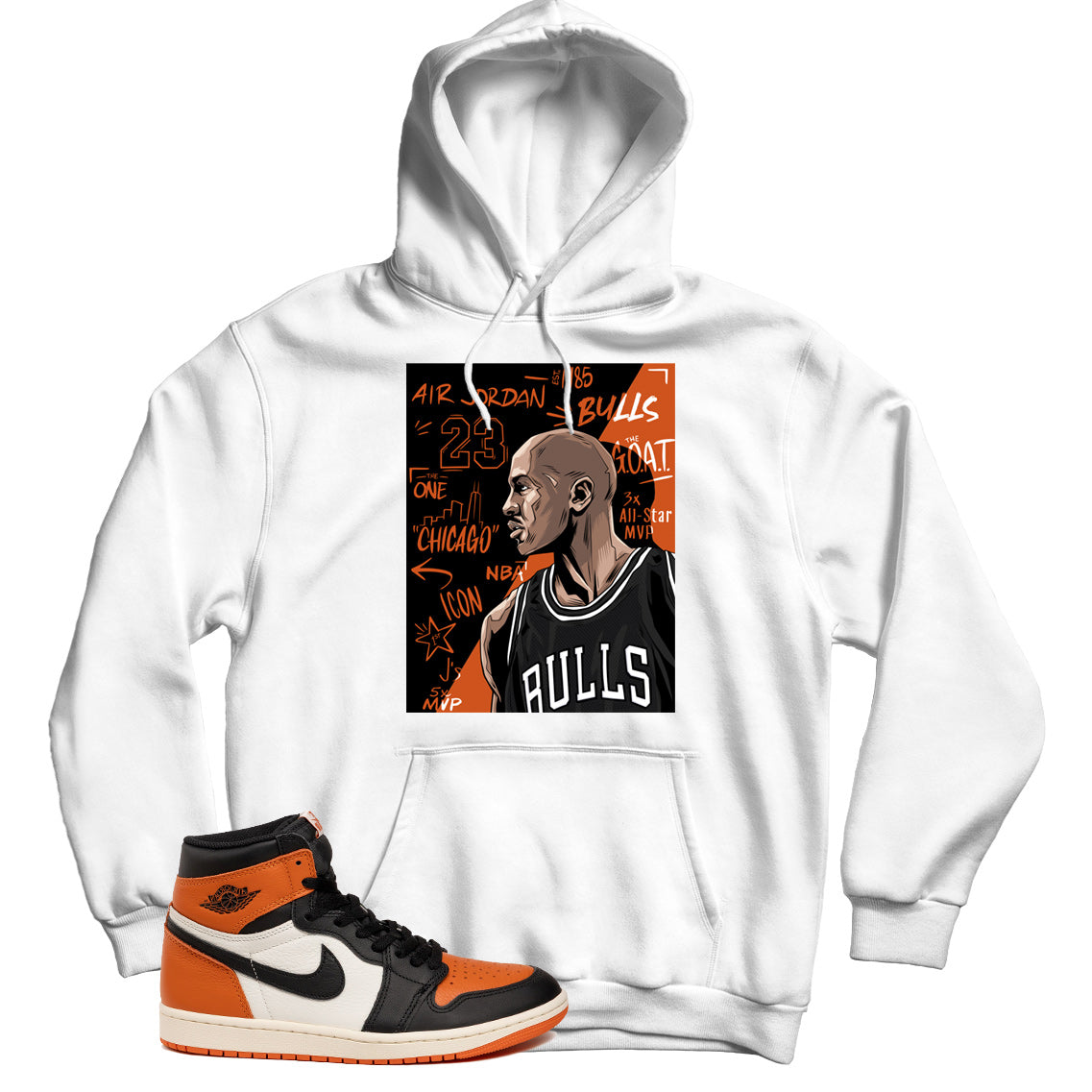 Hoodie Match Jordan 1 Shattered Backboard