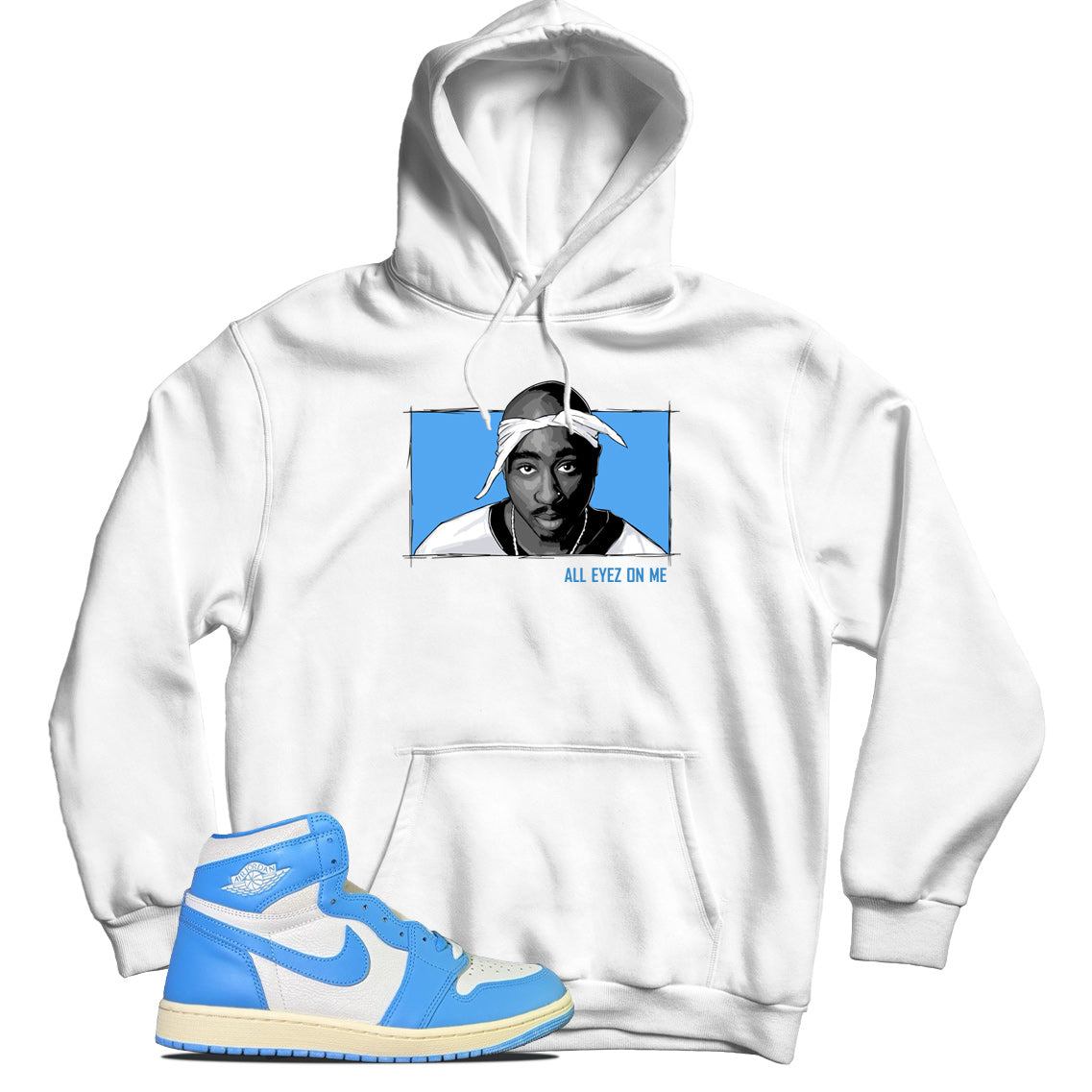 jordan 1 unc reimagined hoodie