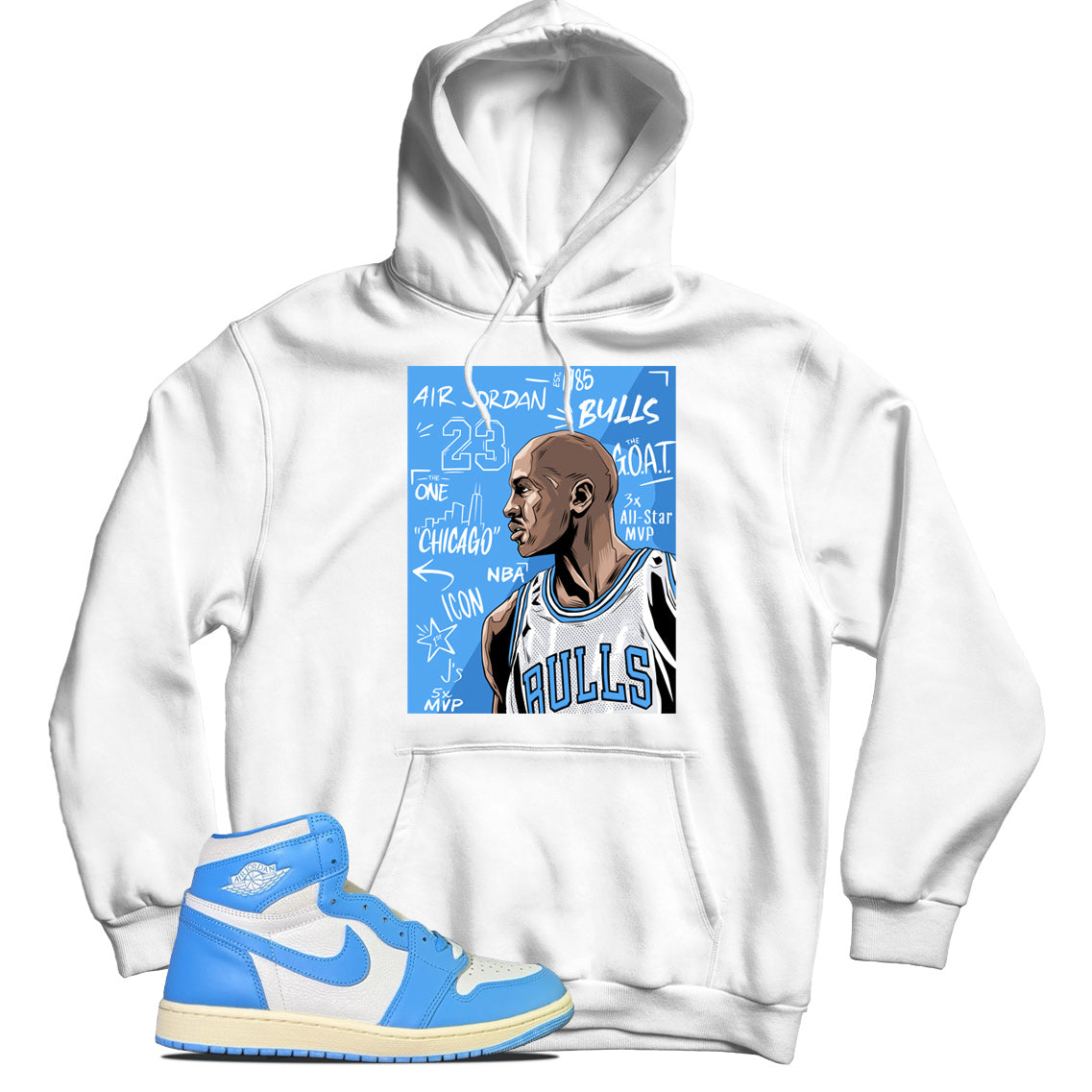 jordan 1 unc reimagined hoodie
