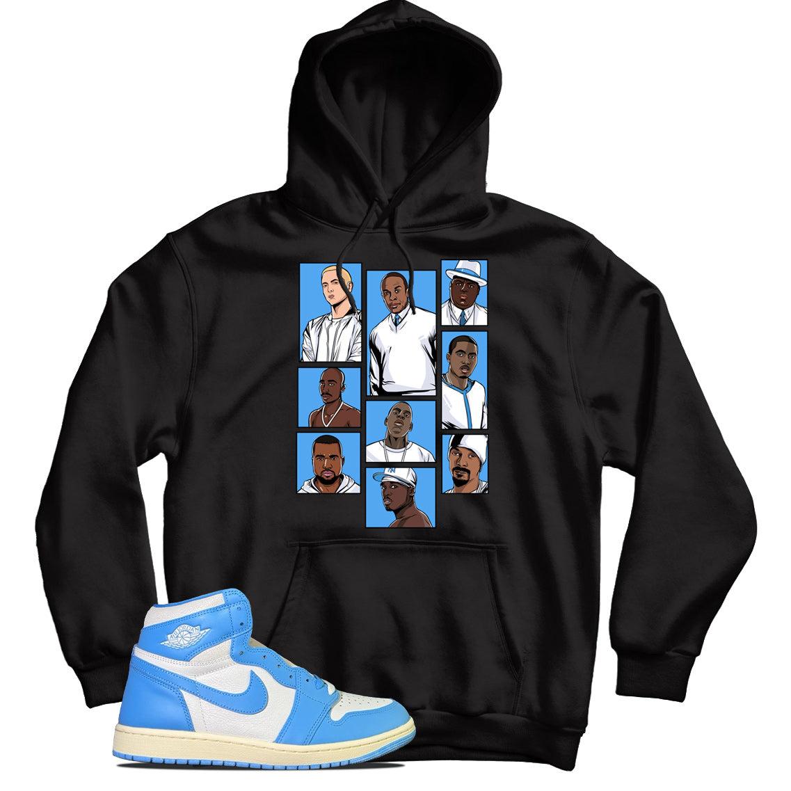 jordan 1 unc reimagined hoodie