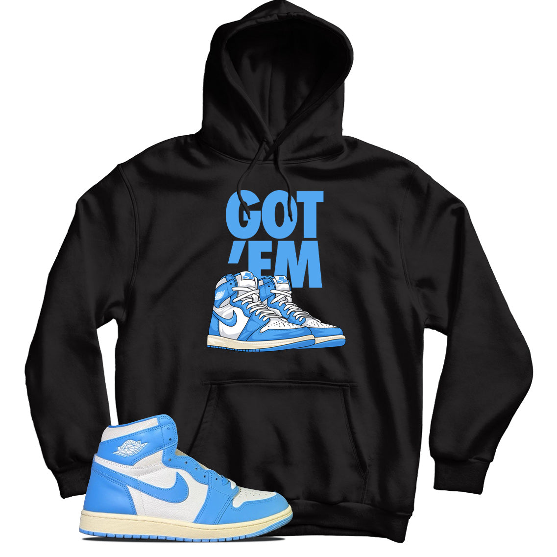 jordan 1 unc reimagined hoodie