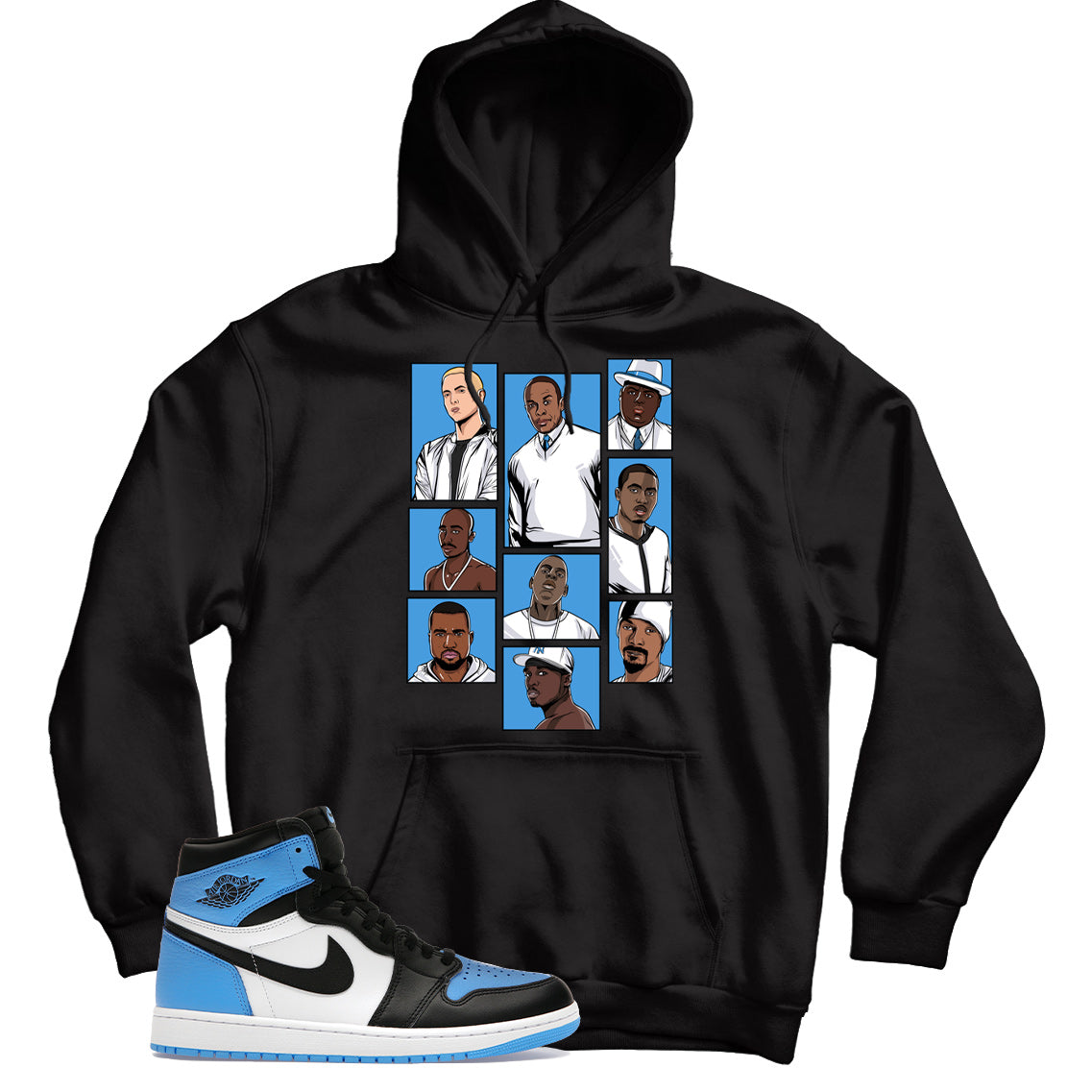 Jordan 1 UNC Toe hoodie