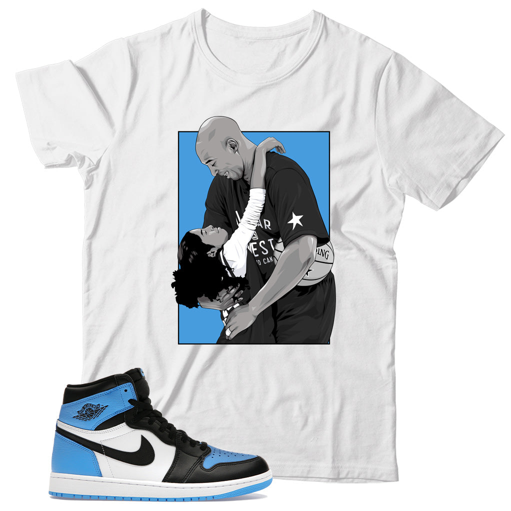 Jordan 1 UNC Toe shirt