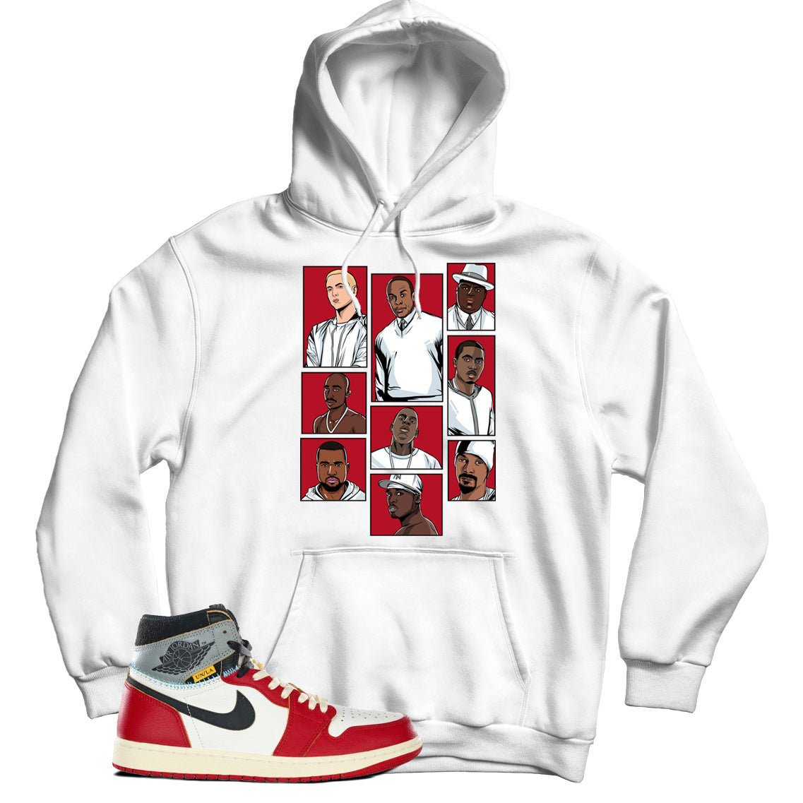 Jordan 1 Union LA Chicago Shadow hoodie