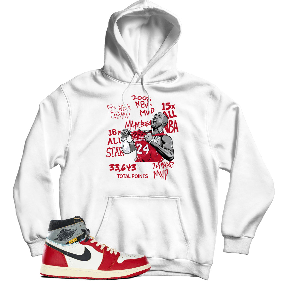 Jordan 1 Union LA Chicago Shadow hoodie