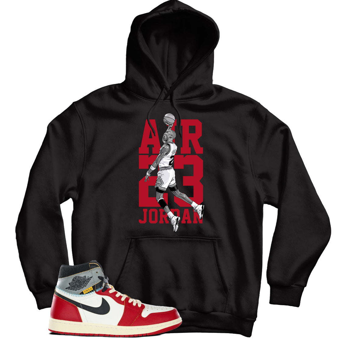 Jordan 1 Union LA Chicago Shadow hoodie