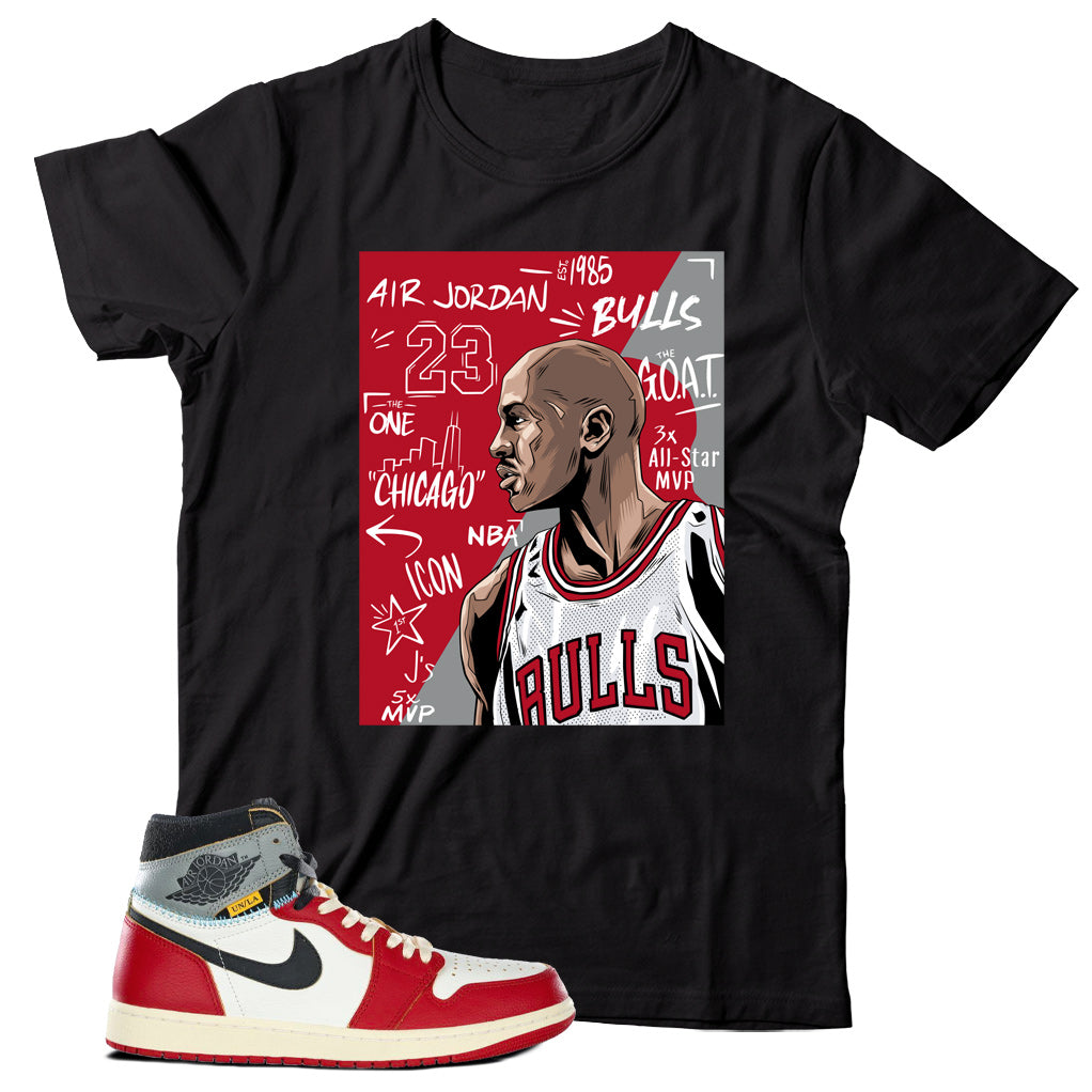 Jordan 1 Union LA Chicago shirt