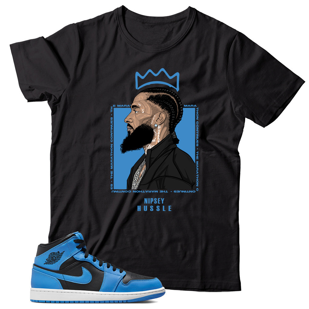 Jordan 1 University Blue shirt