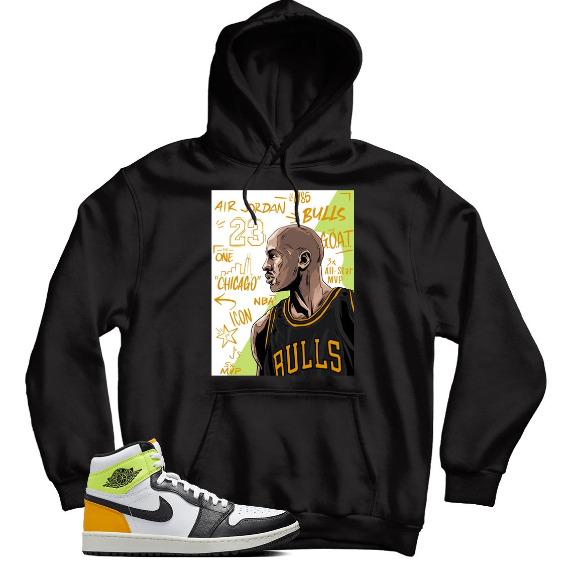 Jordan 1 Volt Gold hoodie