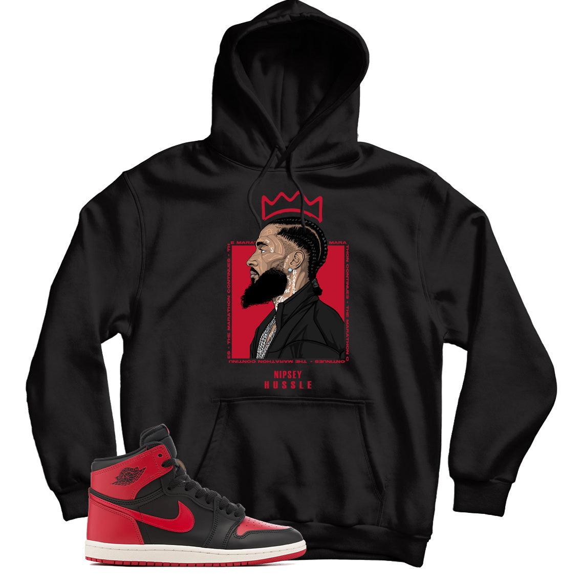 Jordan 1 ’85 Bred hoodie