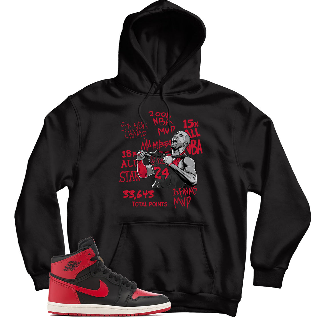 Jordan 1 ’85 Bred hoodie