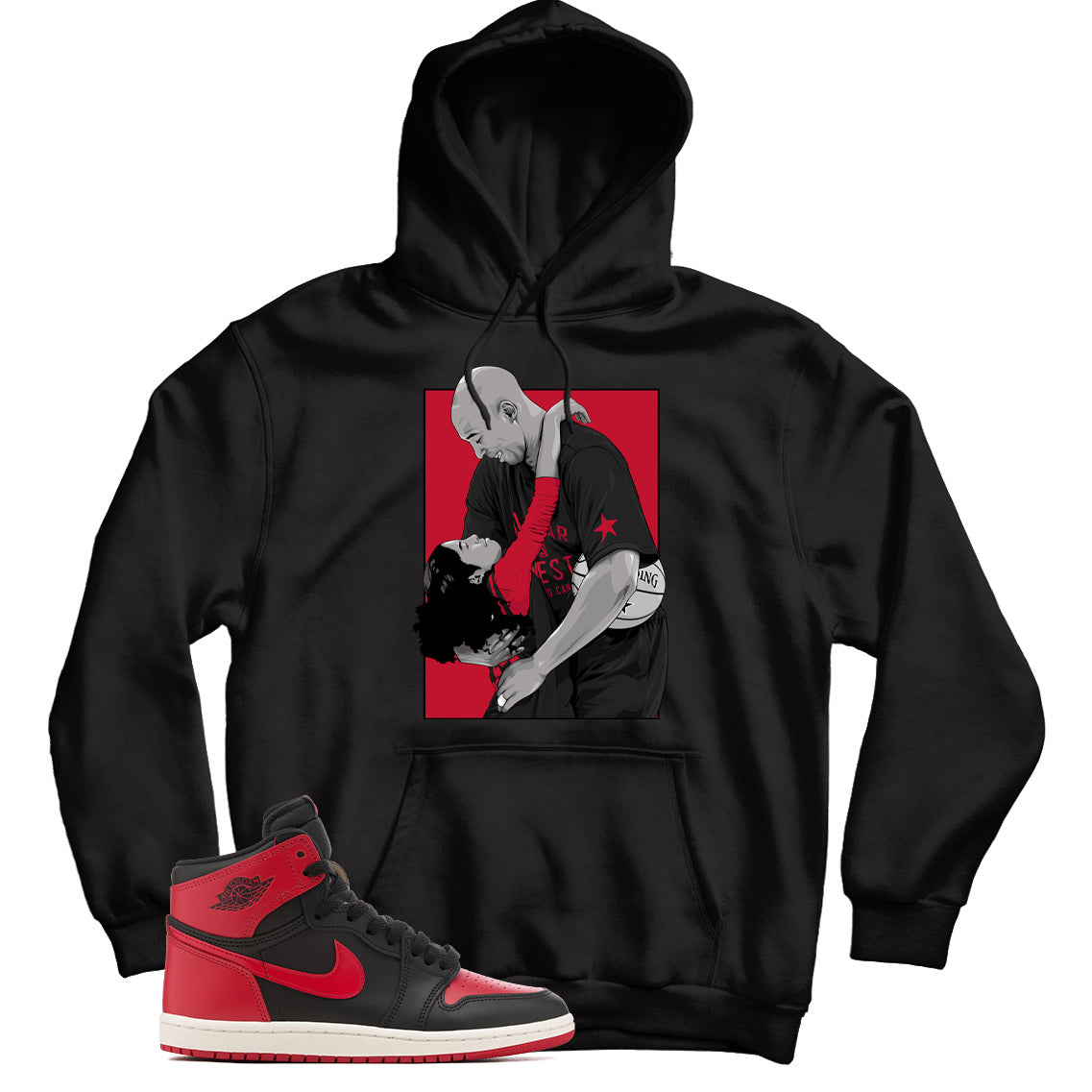 Jordan 1 ’85 Bred hoodie