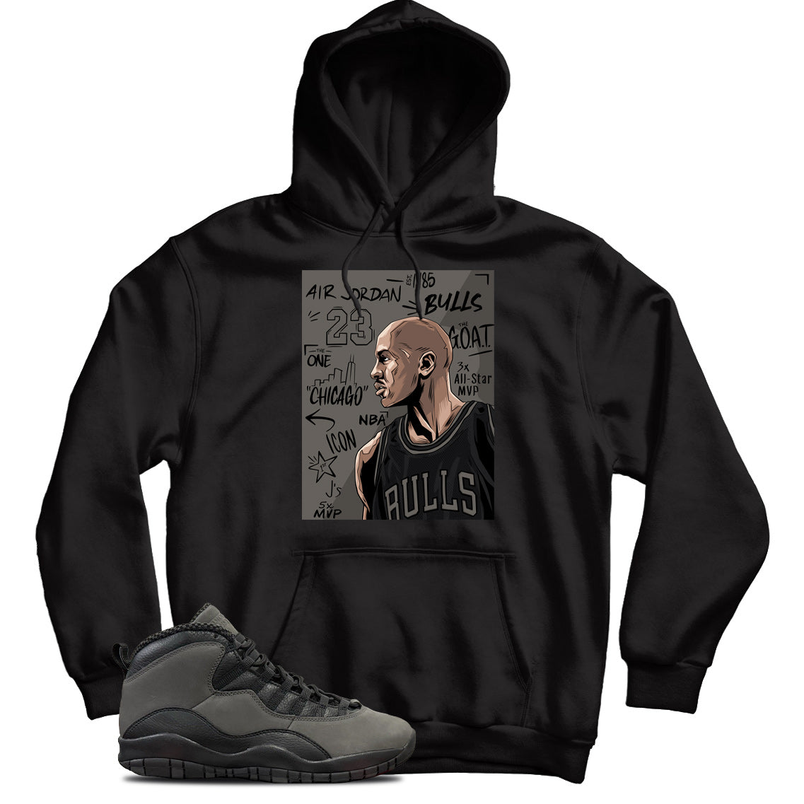 Jordan 10 Shadow hoodie