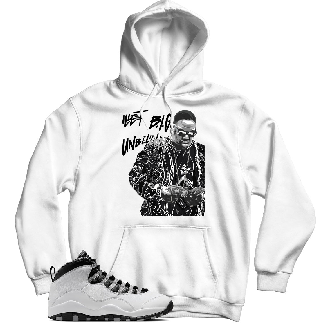 Hoodie Match Jordan 10 Steel