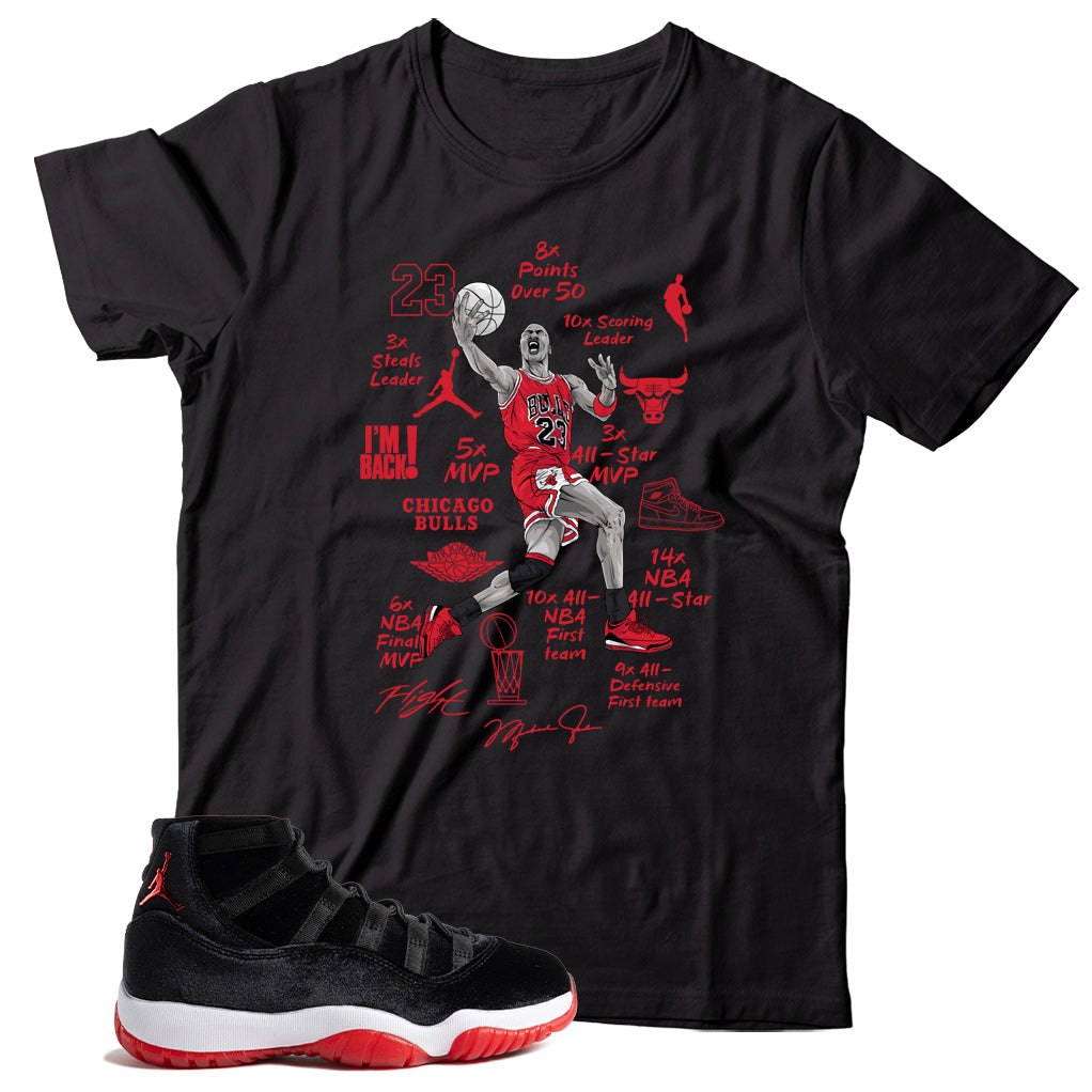 Shirt Match Jordan 11 Bred Velvet
