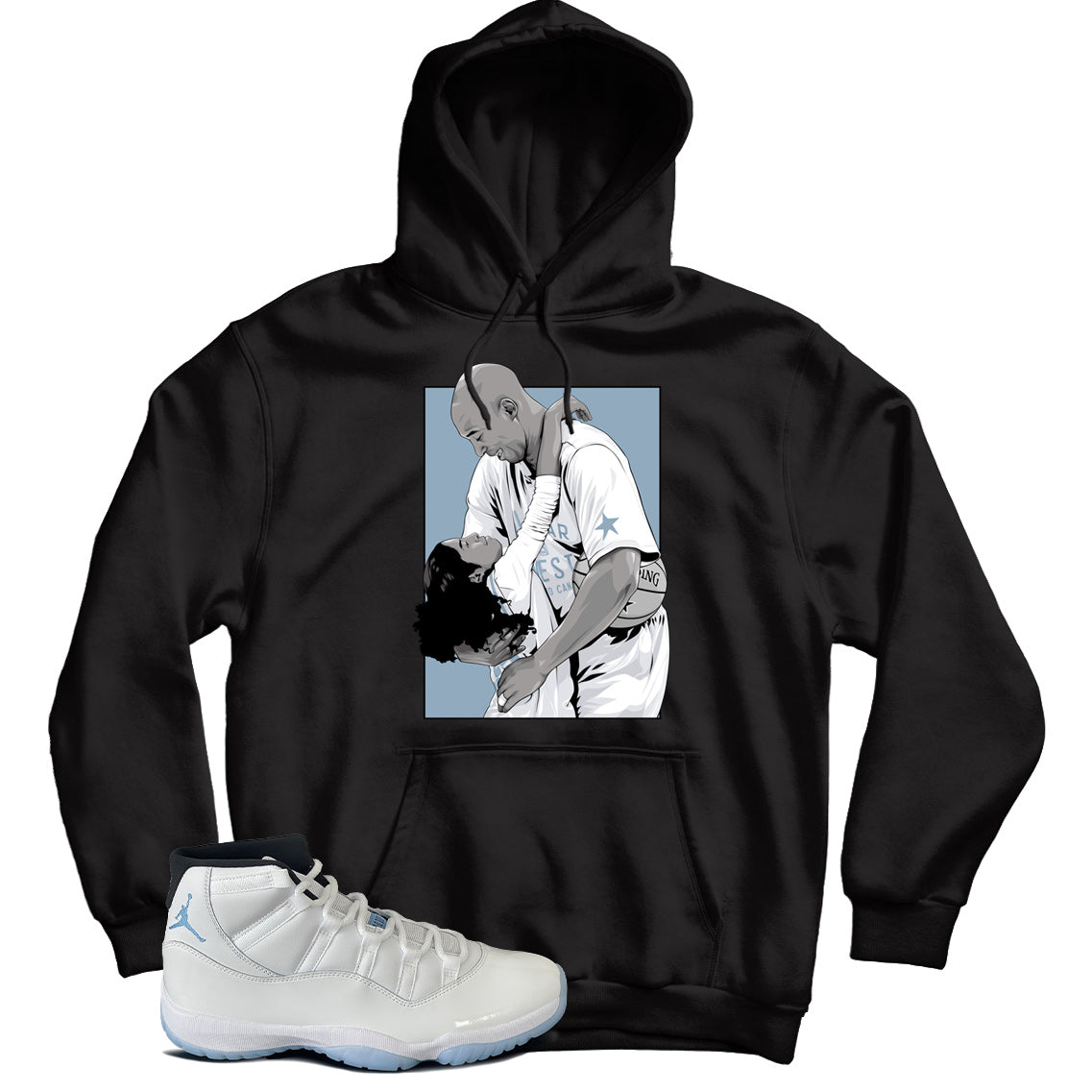 jordan 11 legend blue hoodie