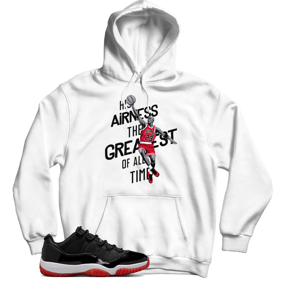 Jordan 11 Low Bred hoodie