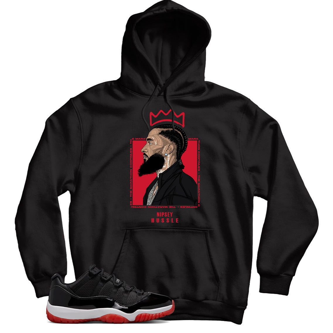 Jordan 11 Low Bred hoodie