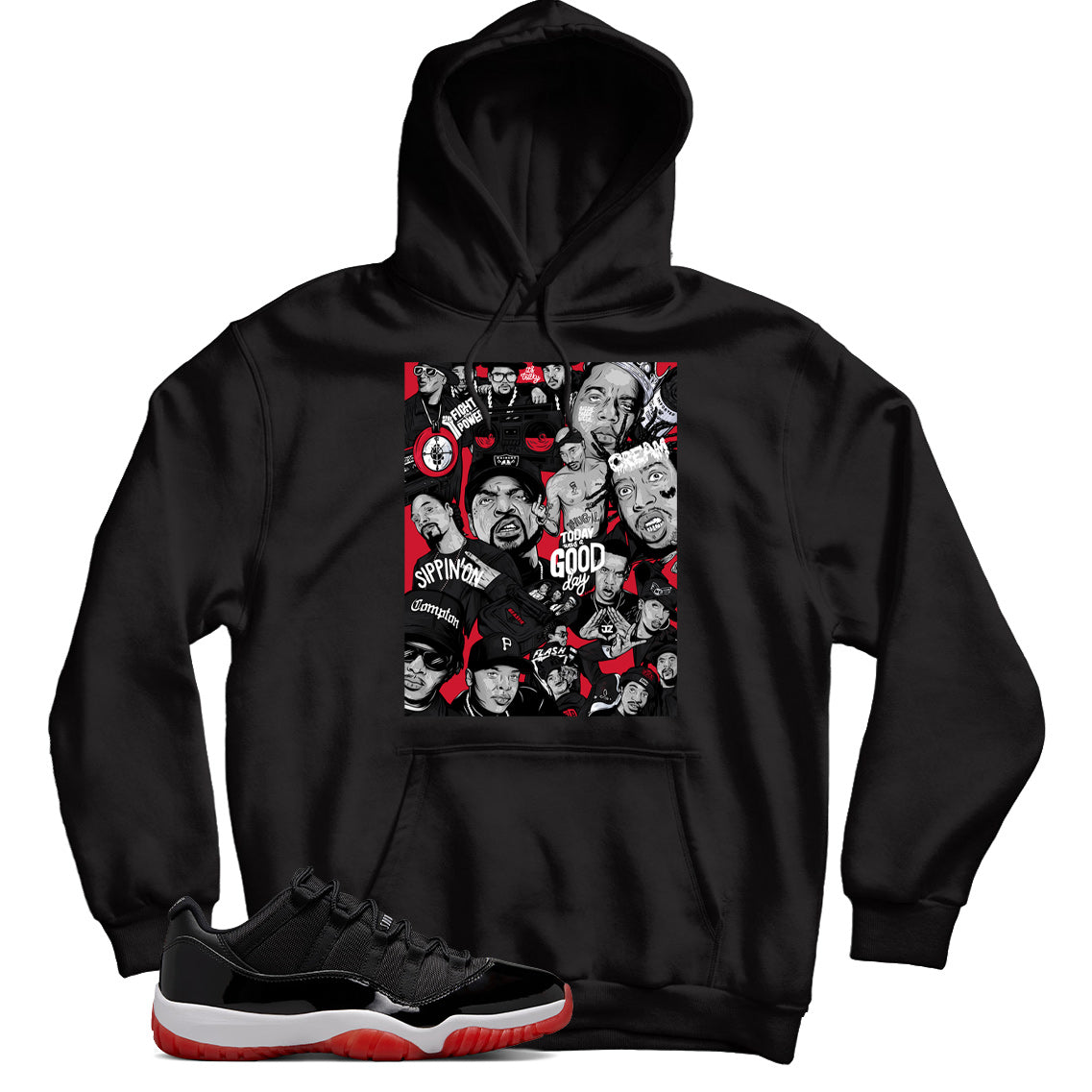 Jordan 11 Low Bred hoodie