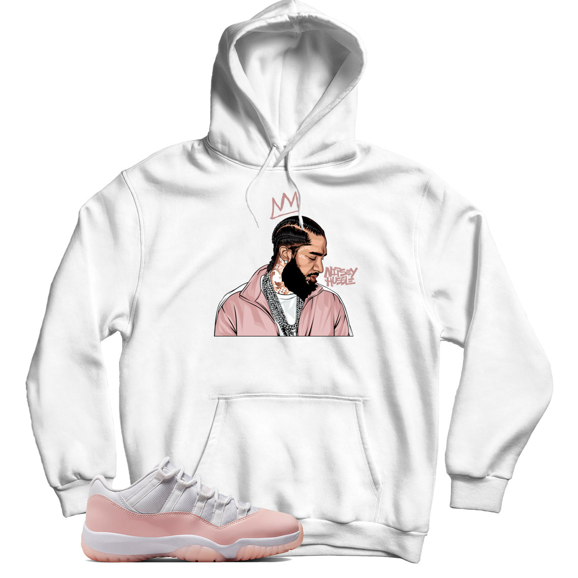 Jordan 11 Low Legend Pink hoodie