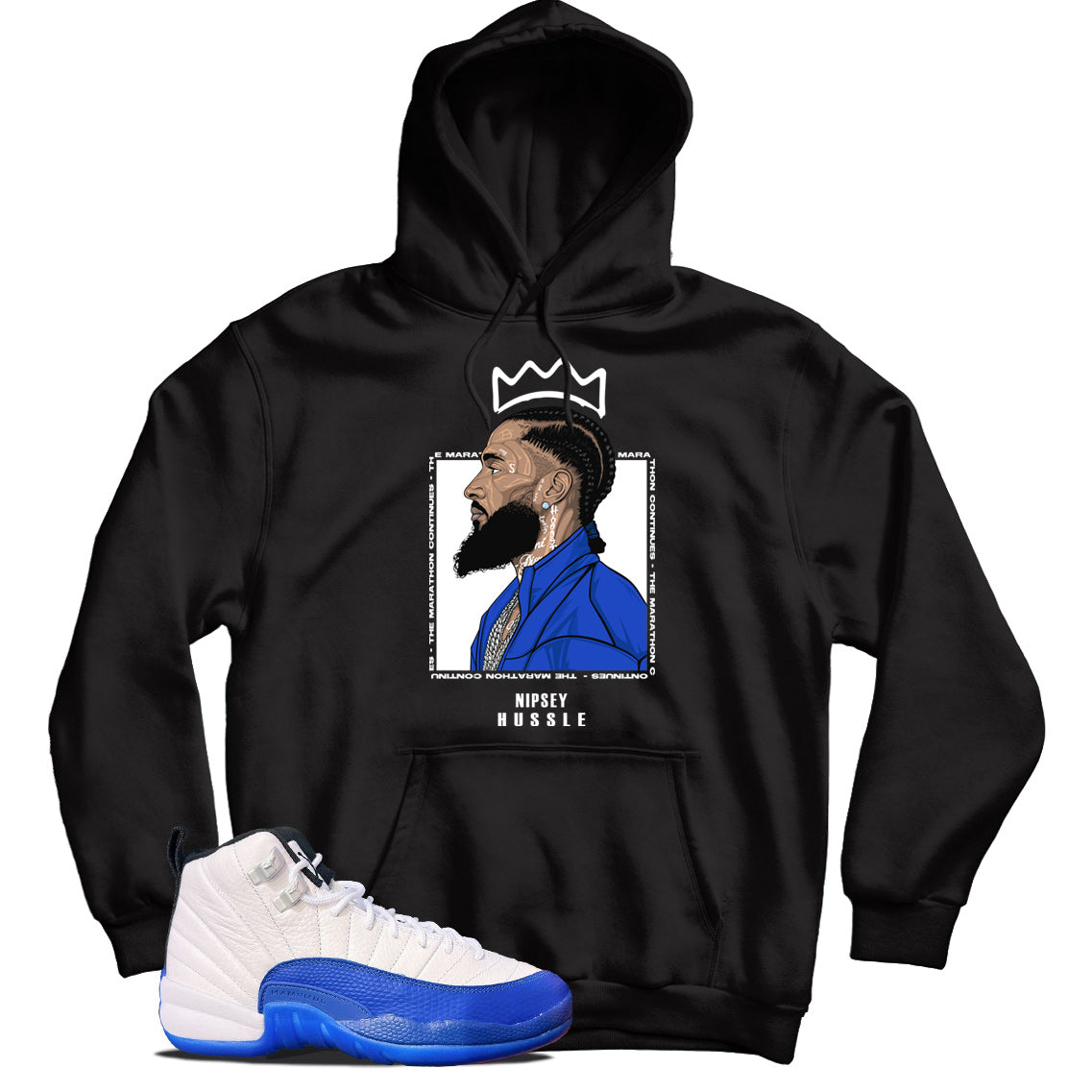 Jordan 12 Blueberry hoodie