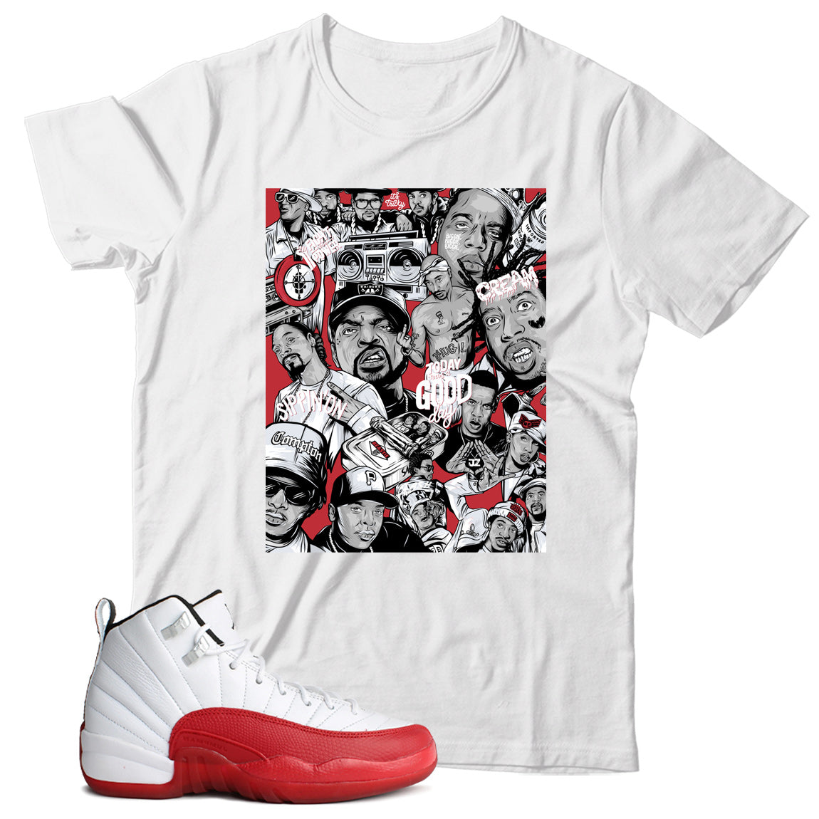 Jordan 12 Cherry shirt