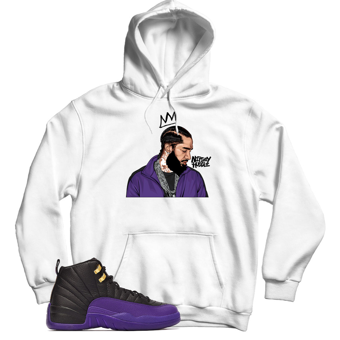 Jordan 12 Field Purple hoodie